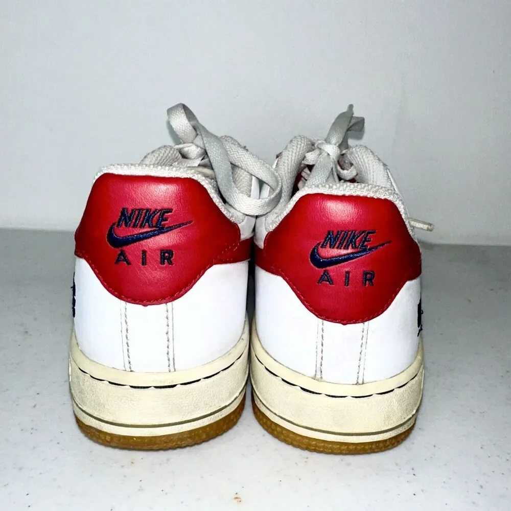 Nike Air Force 1 low LeBron 2009 Sz 5.5‎ youth Rare Retro Red & White